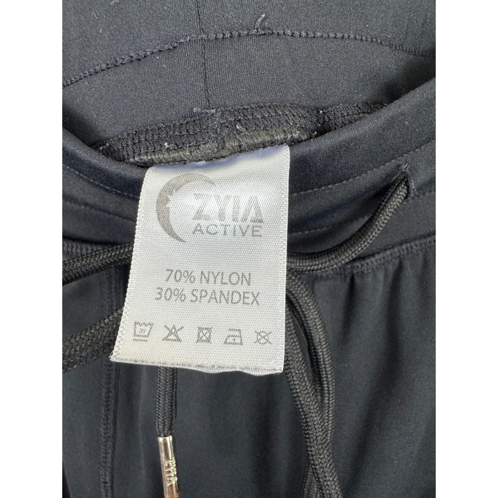 Zyia Active Womens Black Joggers Ankle Zip Drawstring Athletic Pants Small - Picture 6 of 6